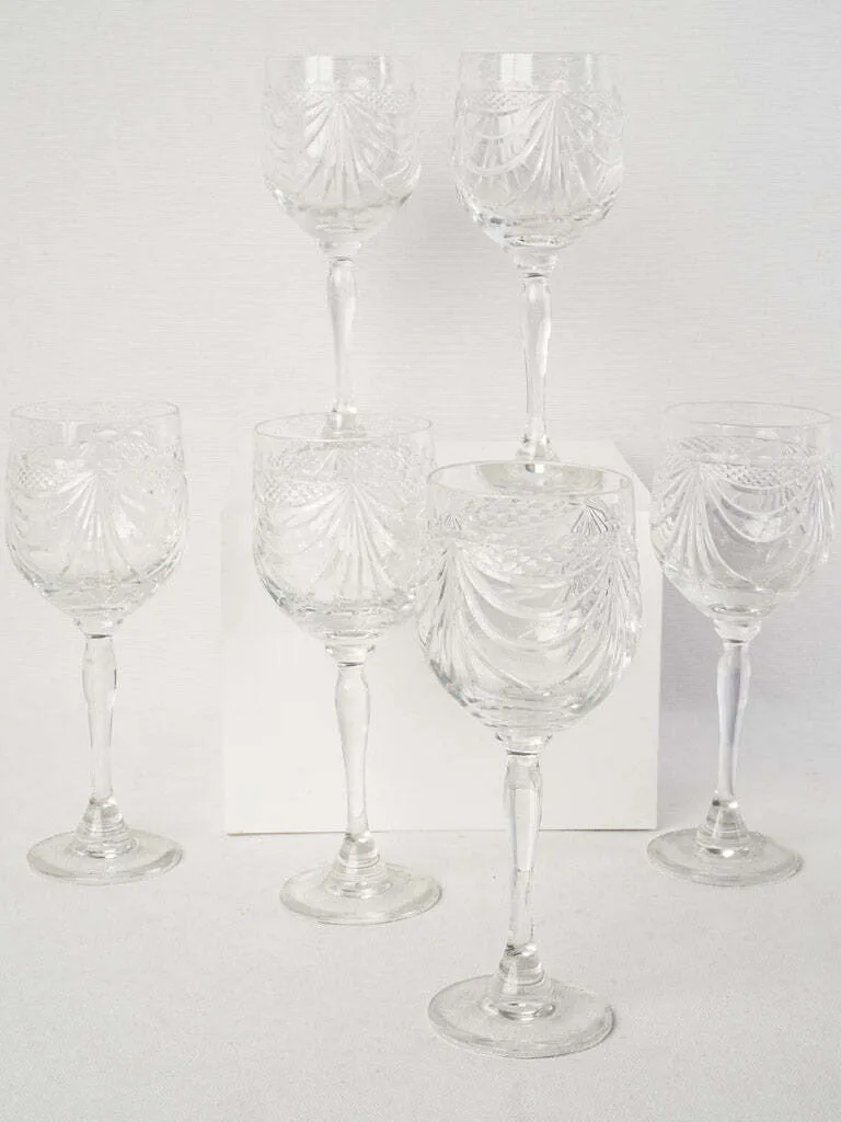 Vintage Crystal Fine Wine Glass