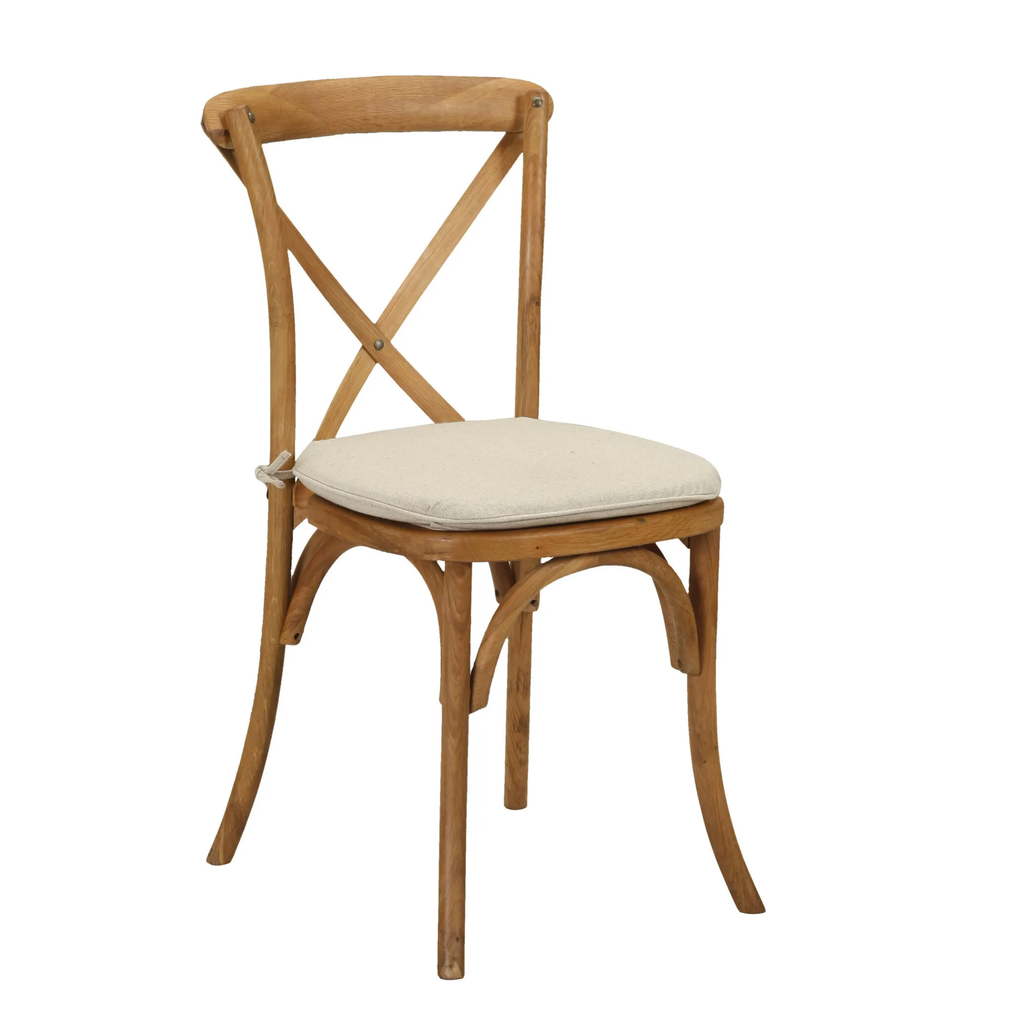 Wood Cross Back Chair