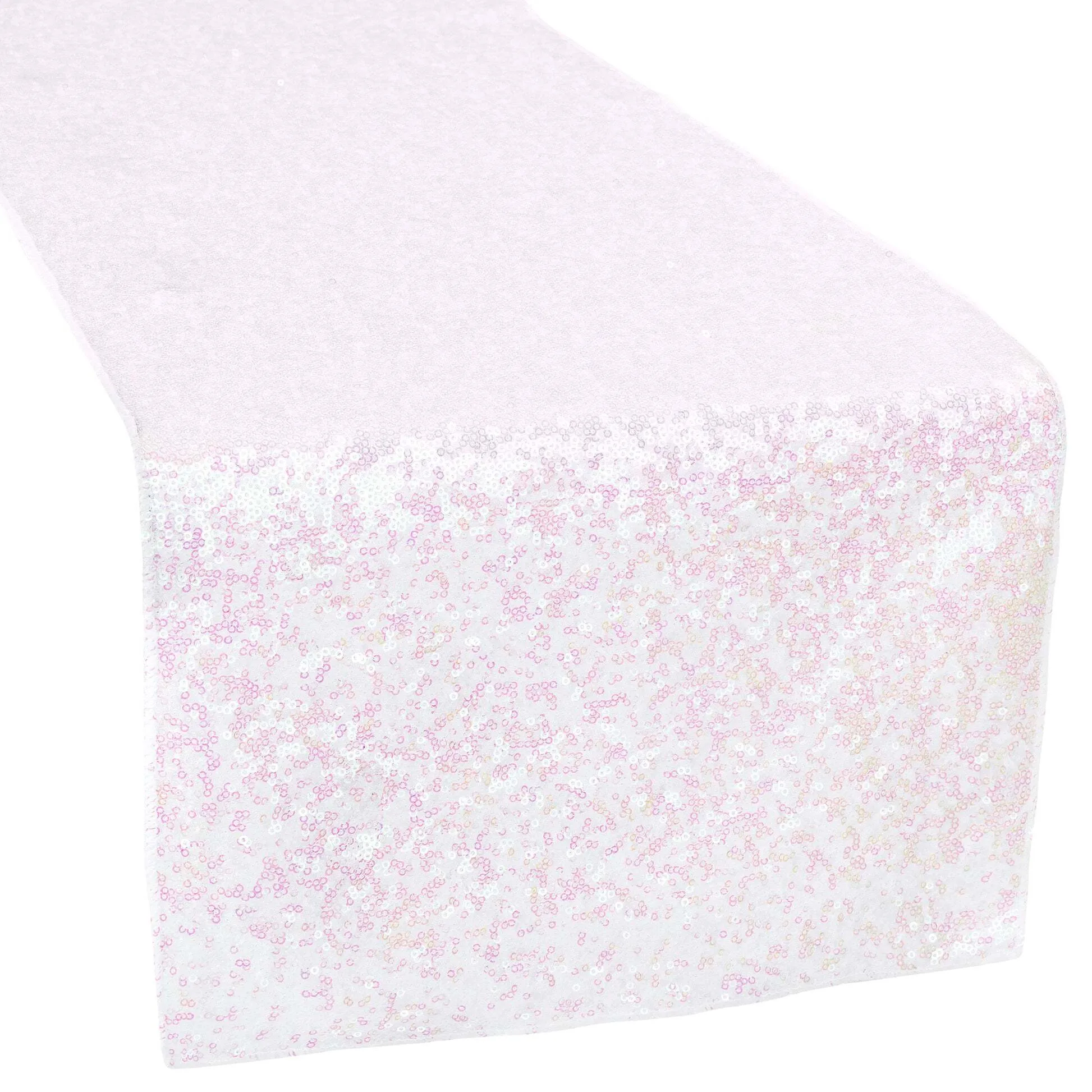 White Sequin Table Runner