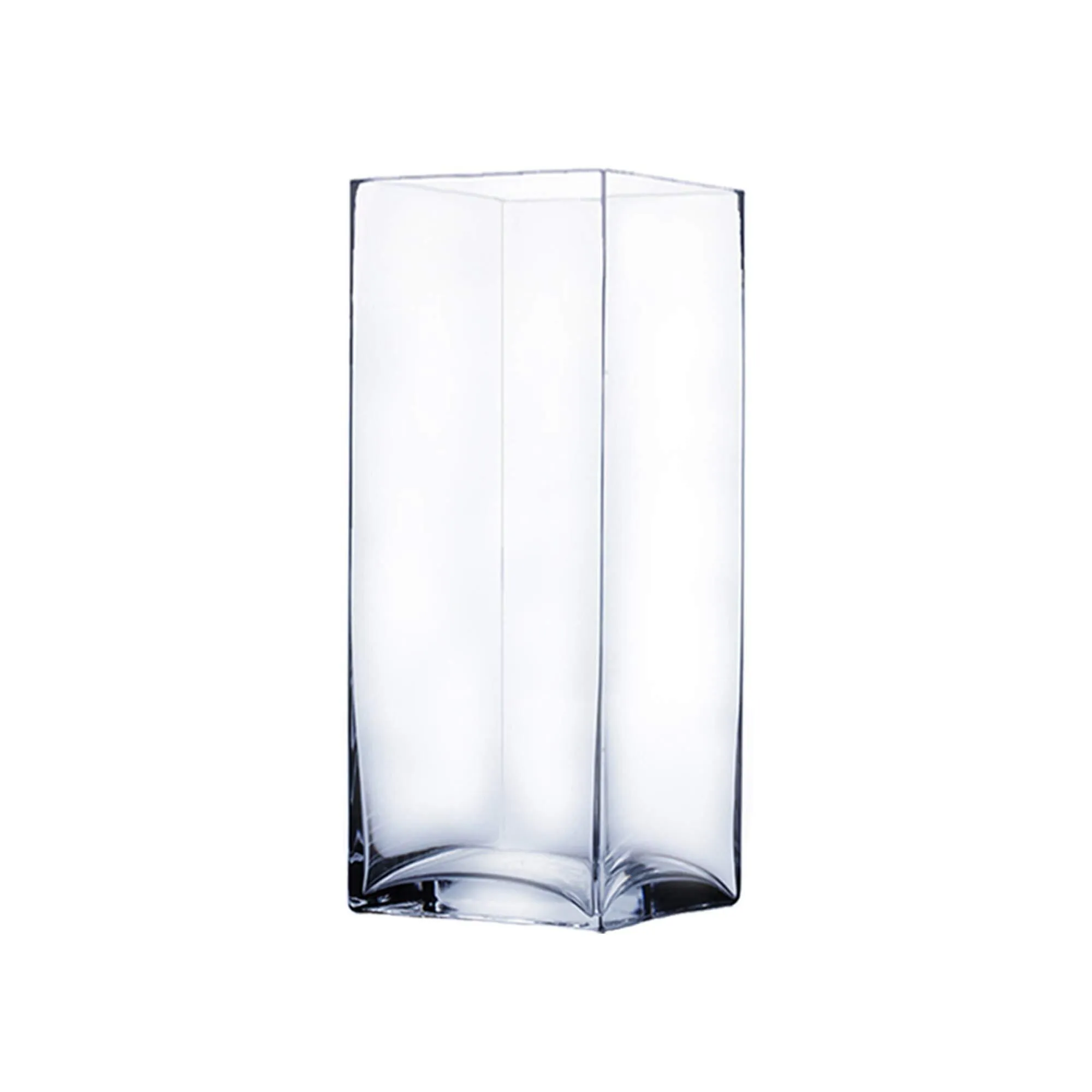 Square Glass Cylinder Vases 16”