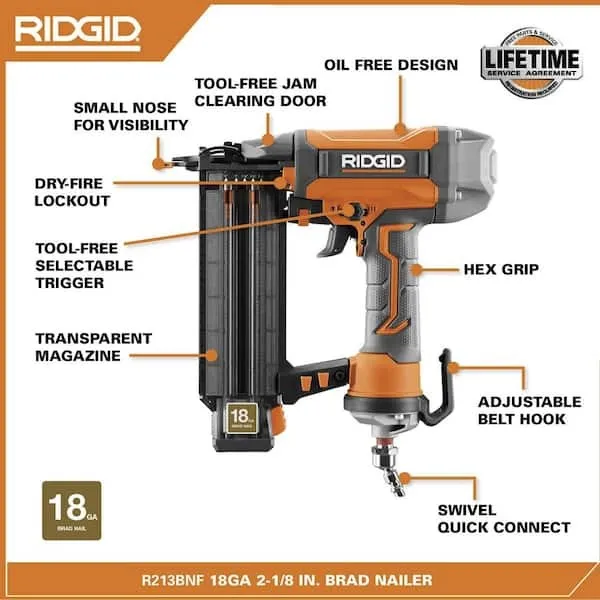 18ga Air Brad Nailer