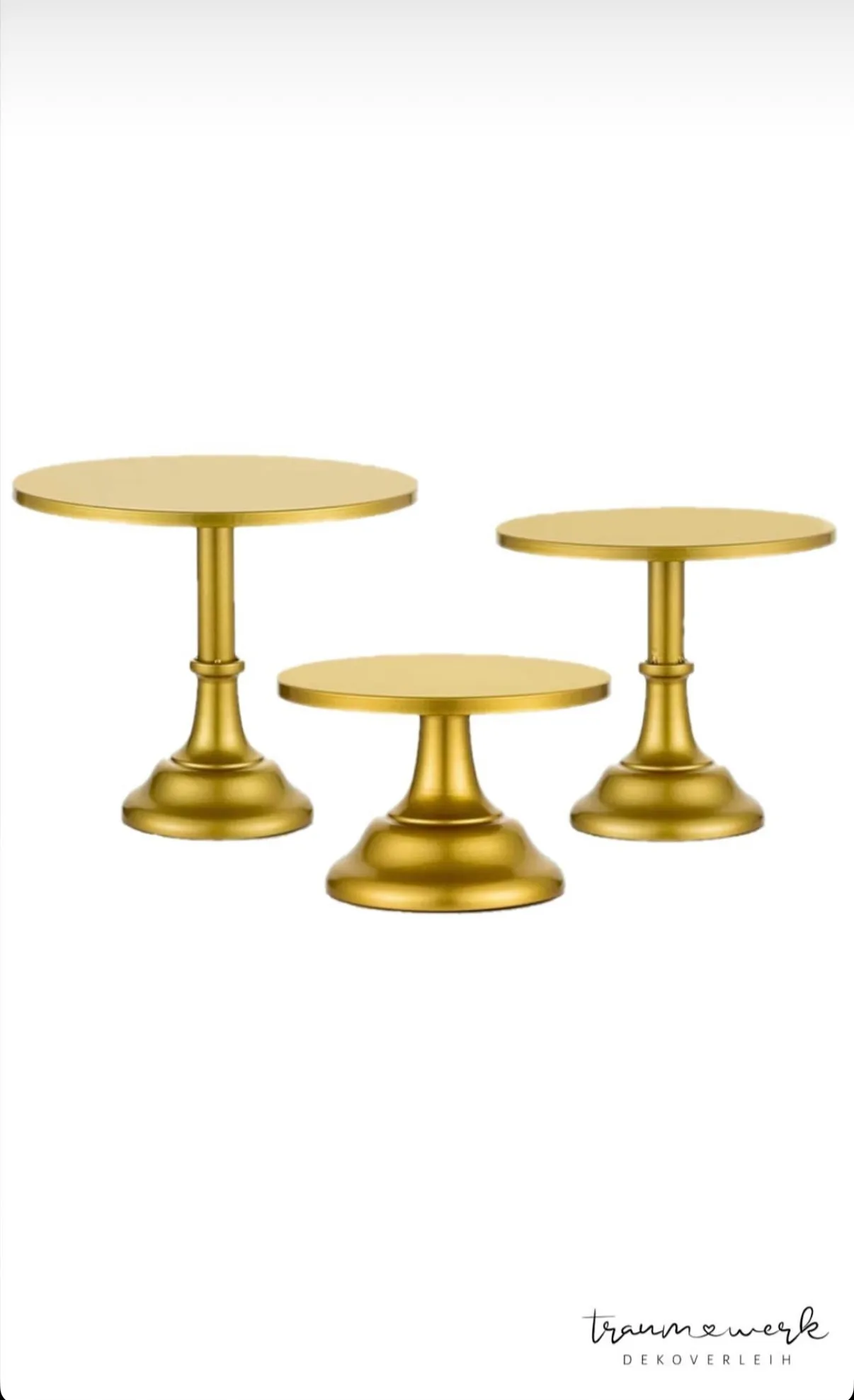 Tortenplatten 3er Gold