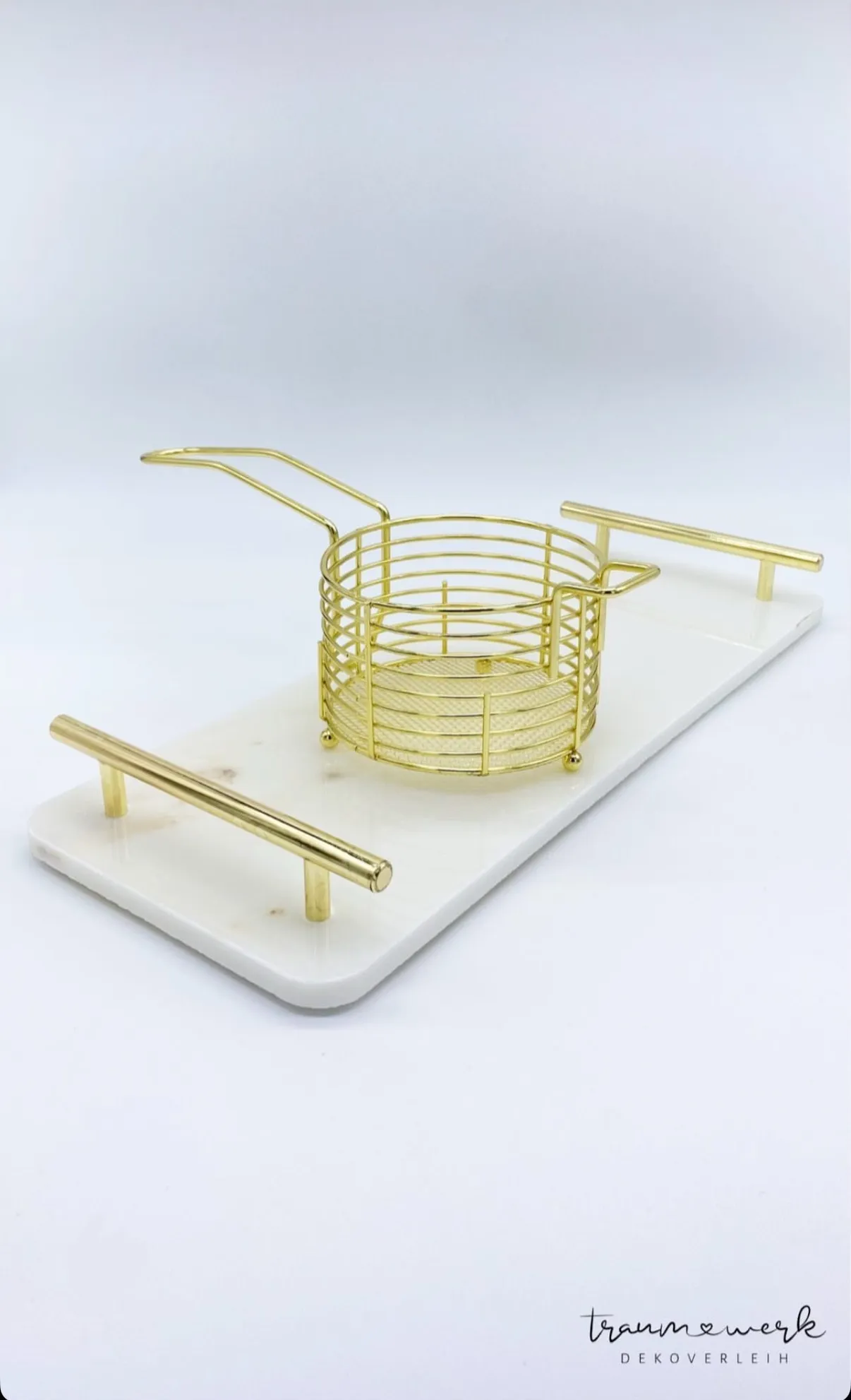 Marmor Tablett weiß