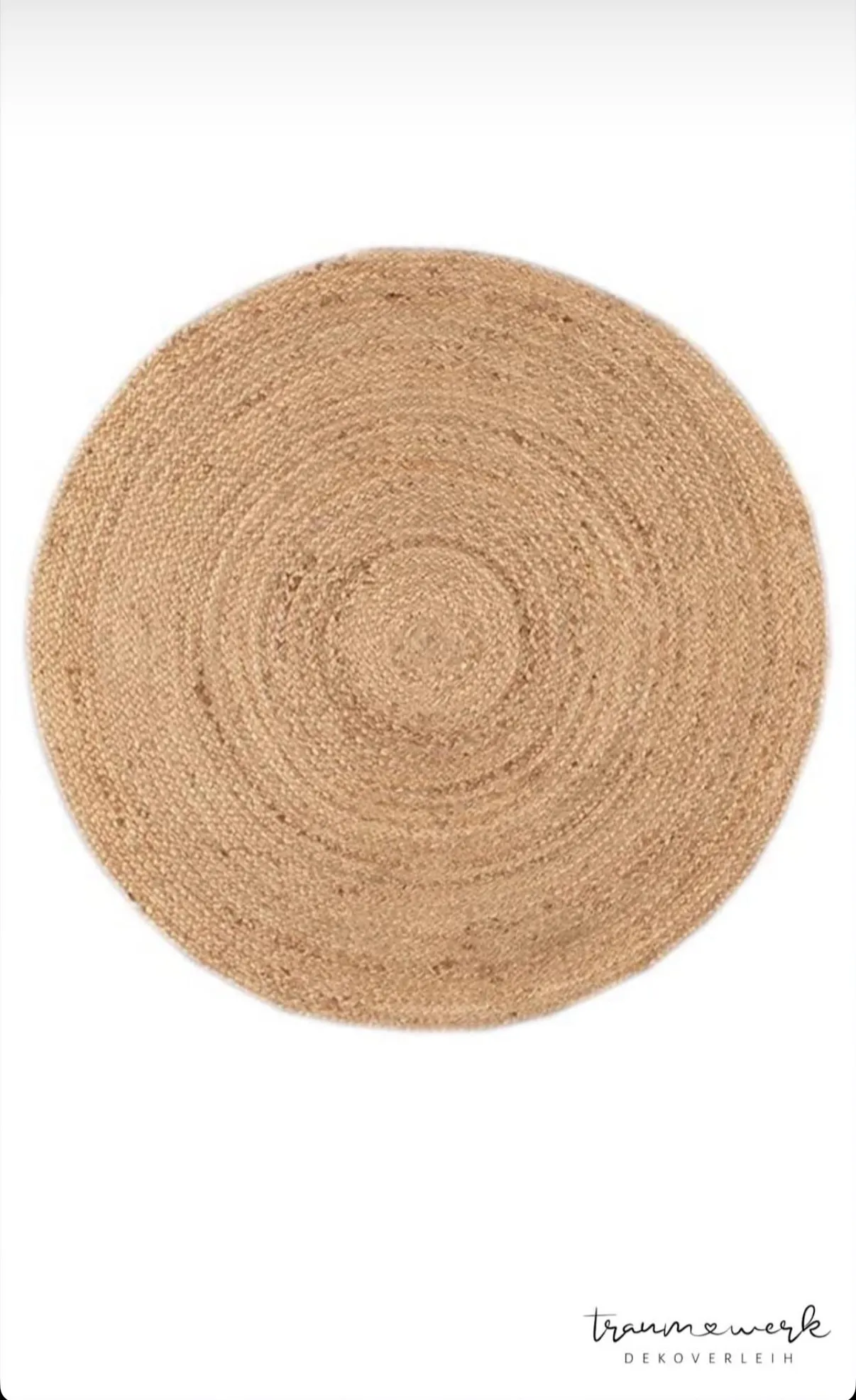 Jute Teppich Rund 100cm.