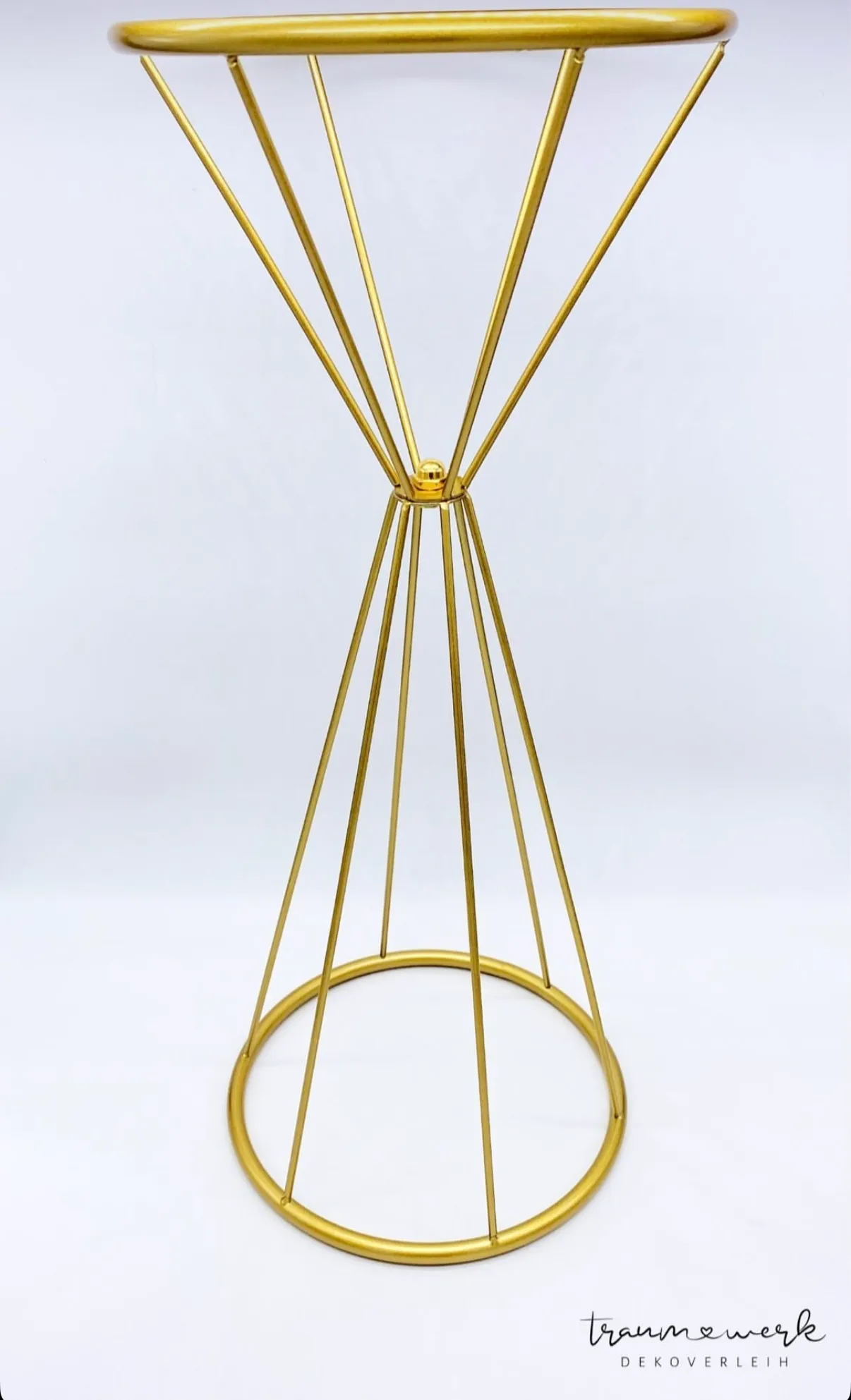 Blumenständer rund Gold