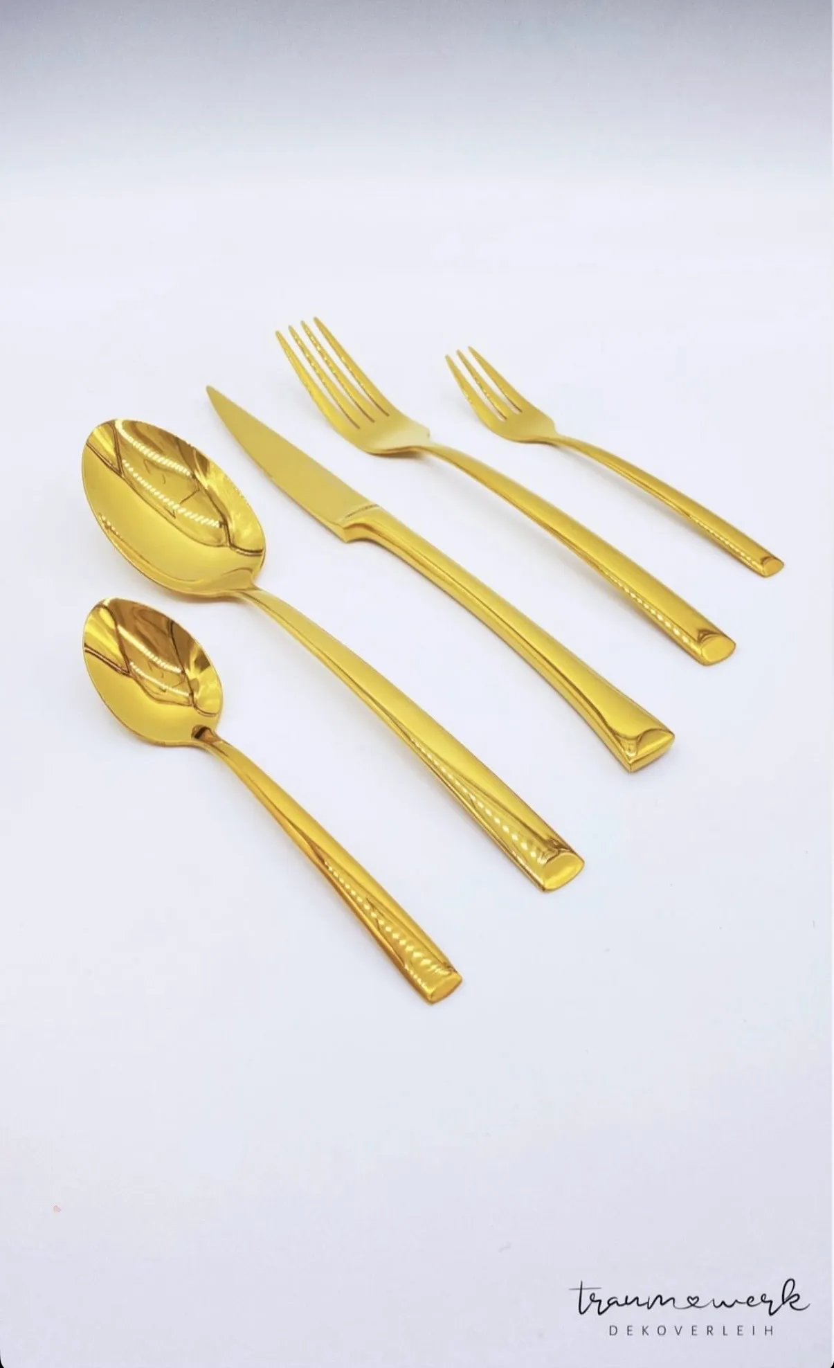 Gold Besteck 5tlg.
