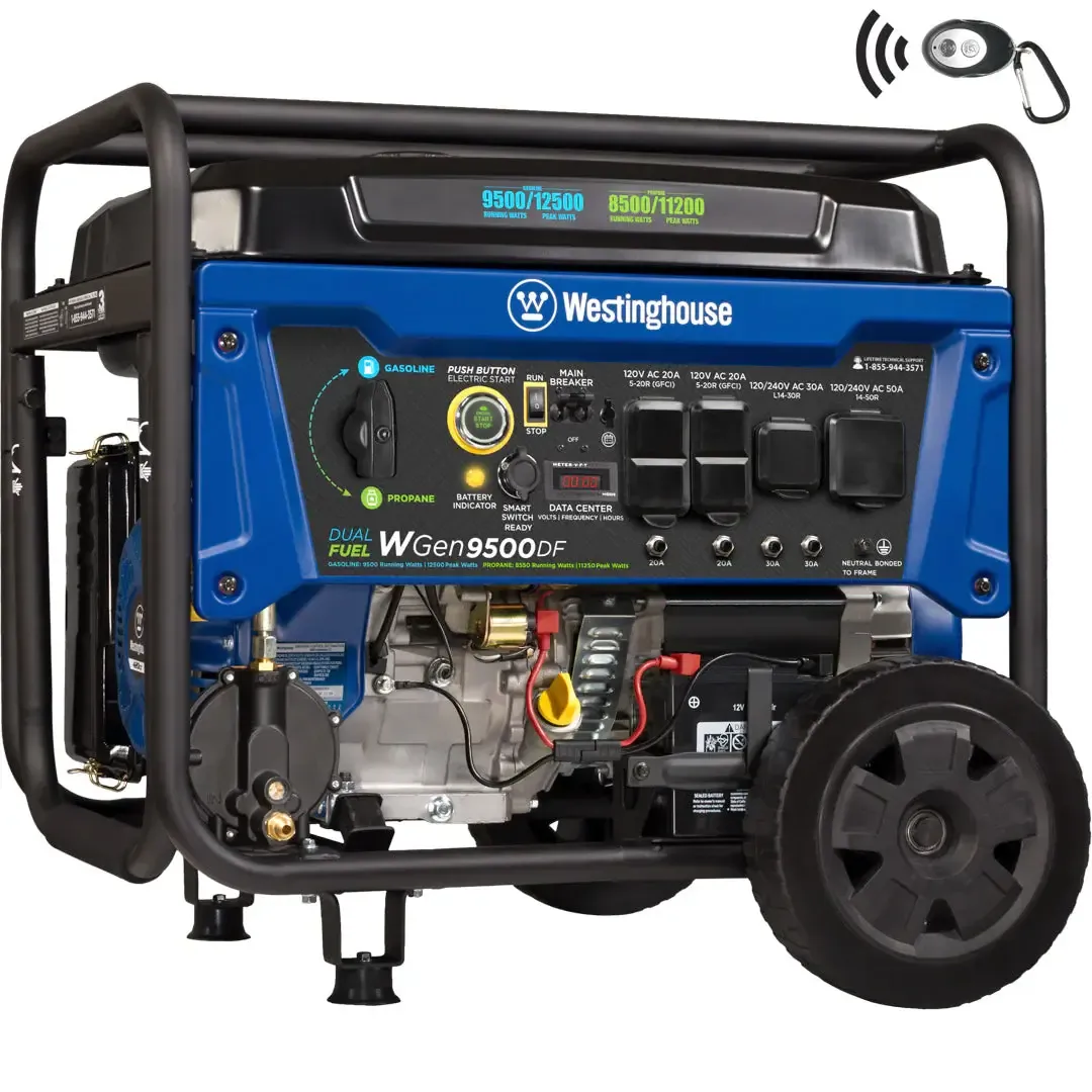 50AMP Generator Dual Fuel 9500Watt