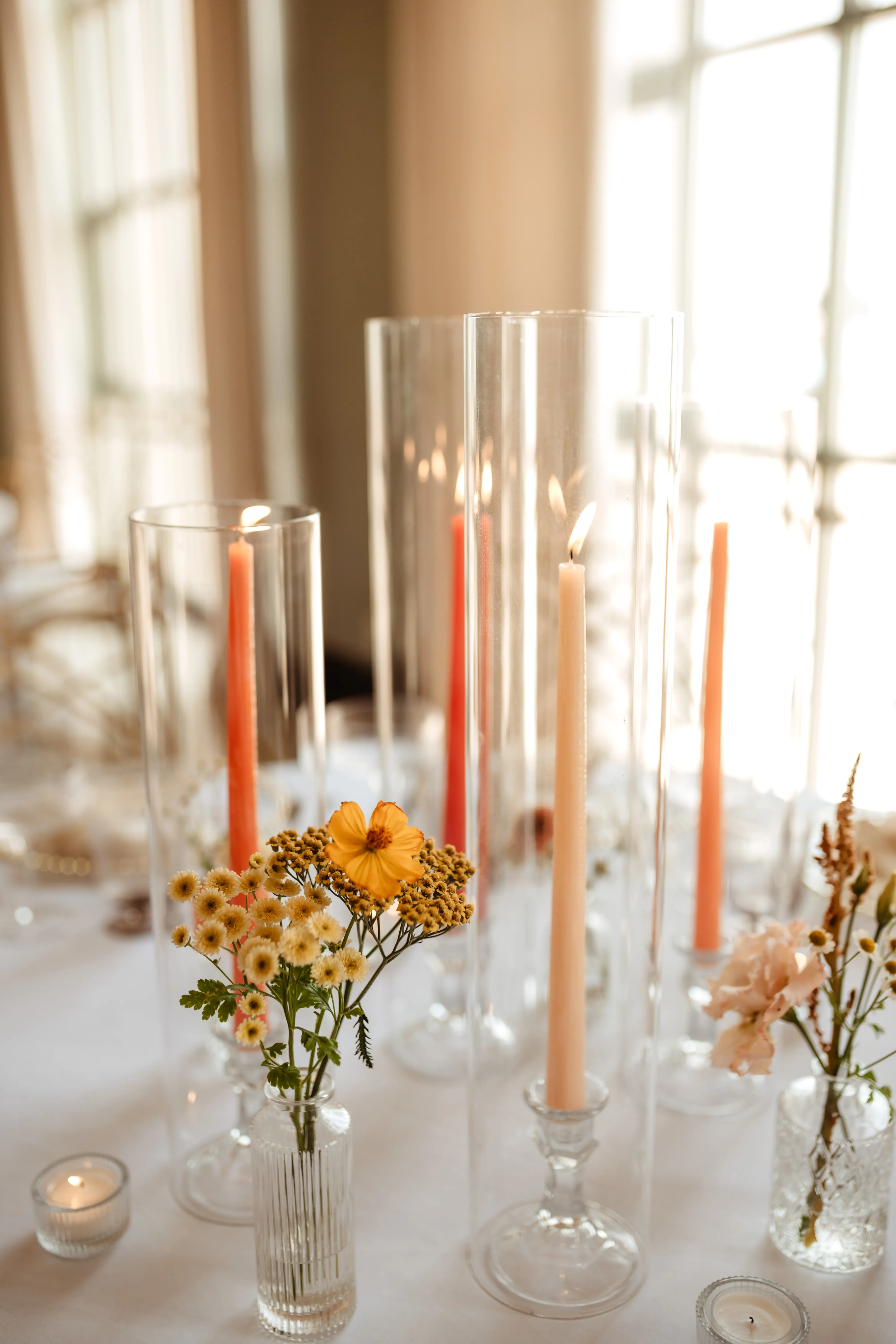 Glass Chimney Candle Shade 4" x 18"