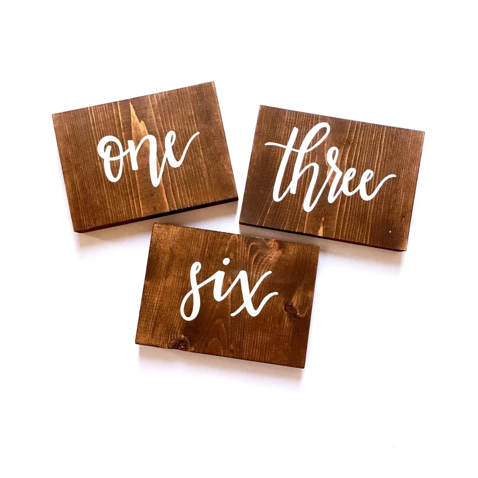 Wood Table Numbers