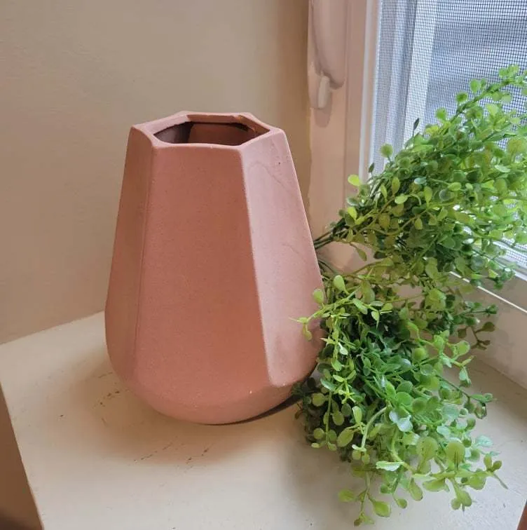 Short Terracotta Vase