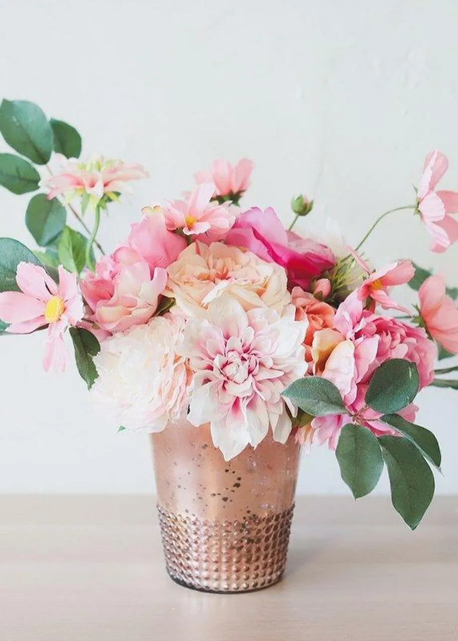 Large Rose Gold Vase