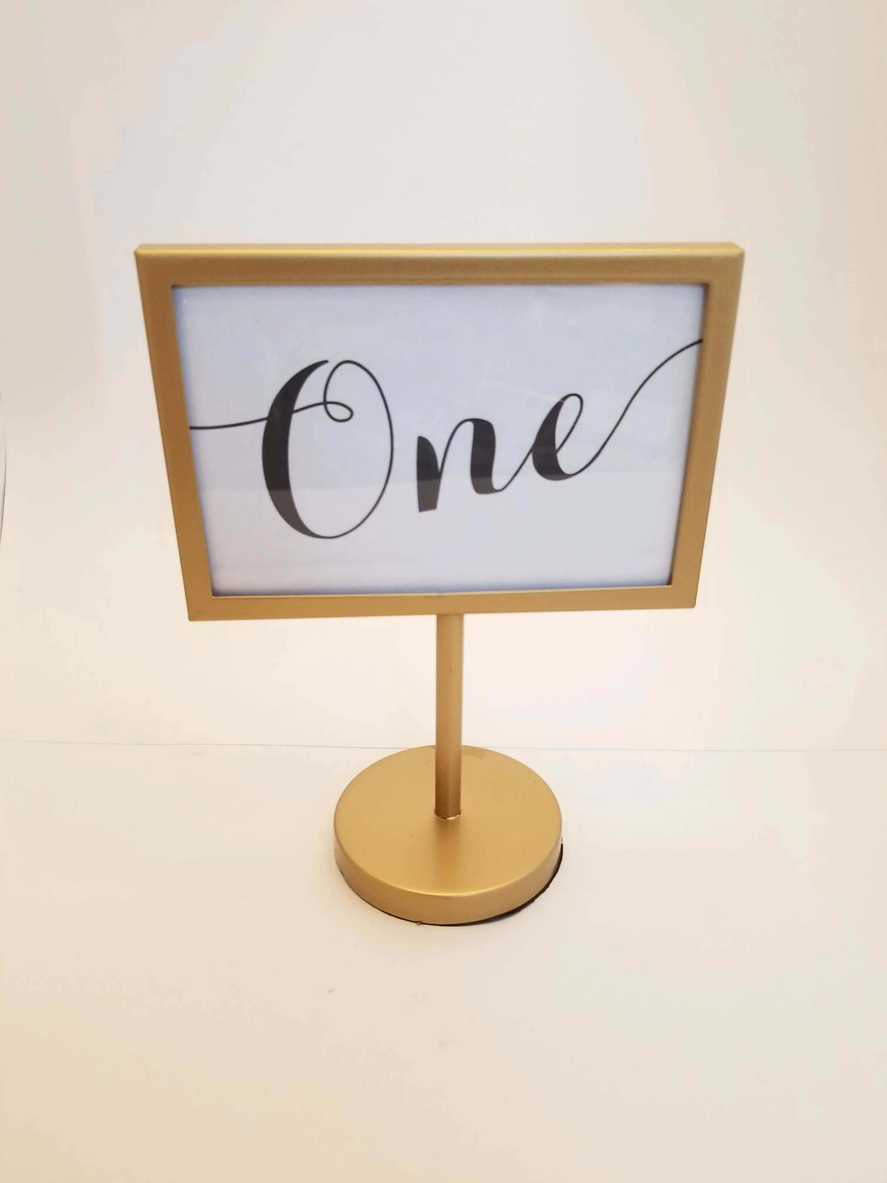 Gold Stand Table Numbers