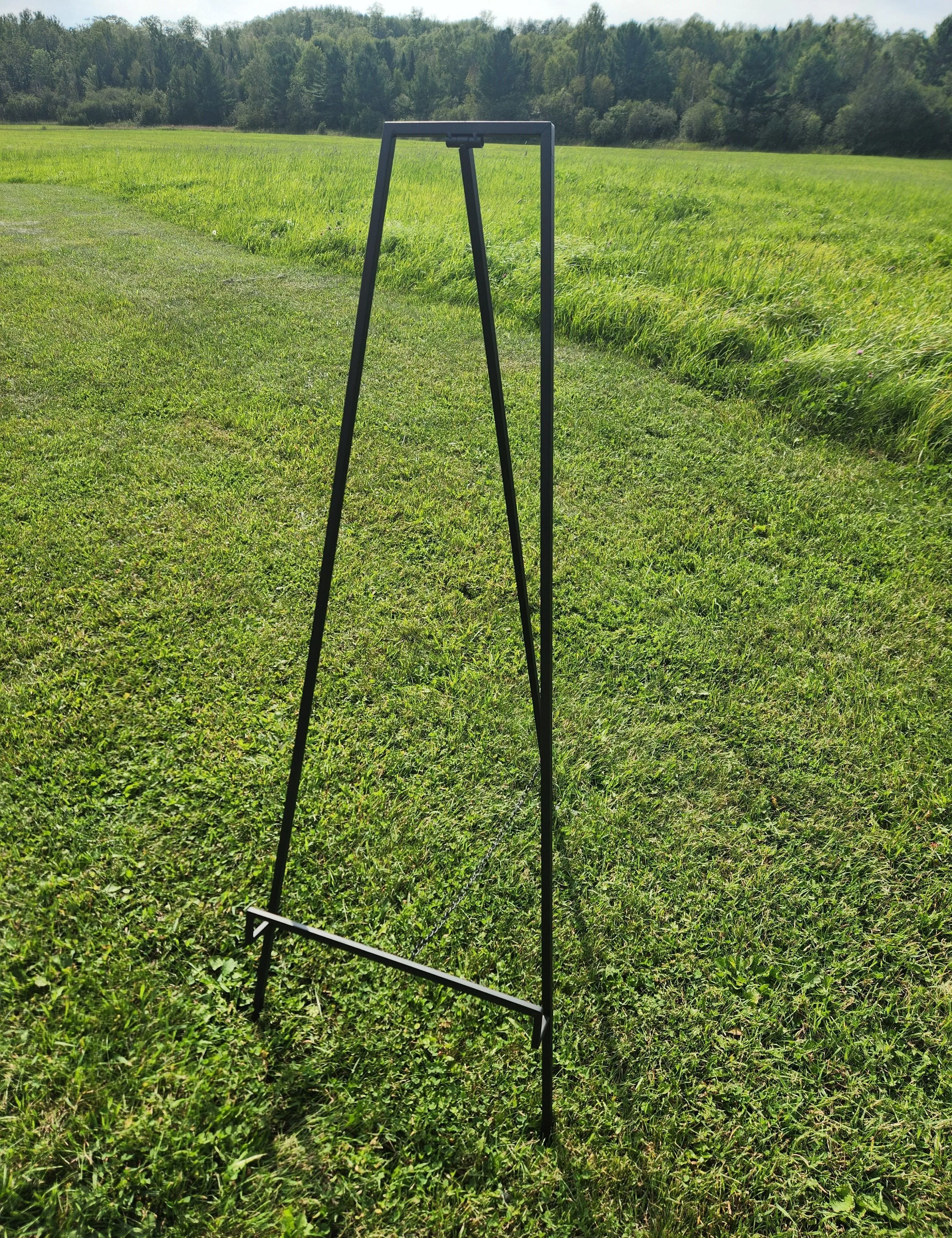 Black Metal Floor Easel - Modern Collection