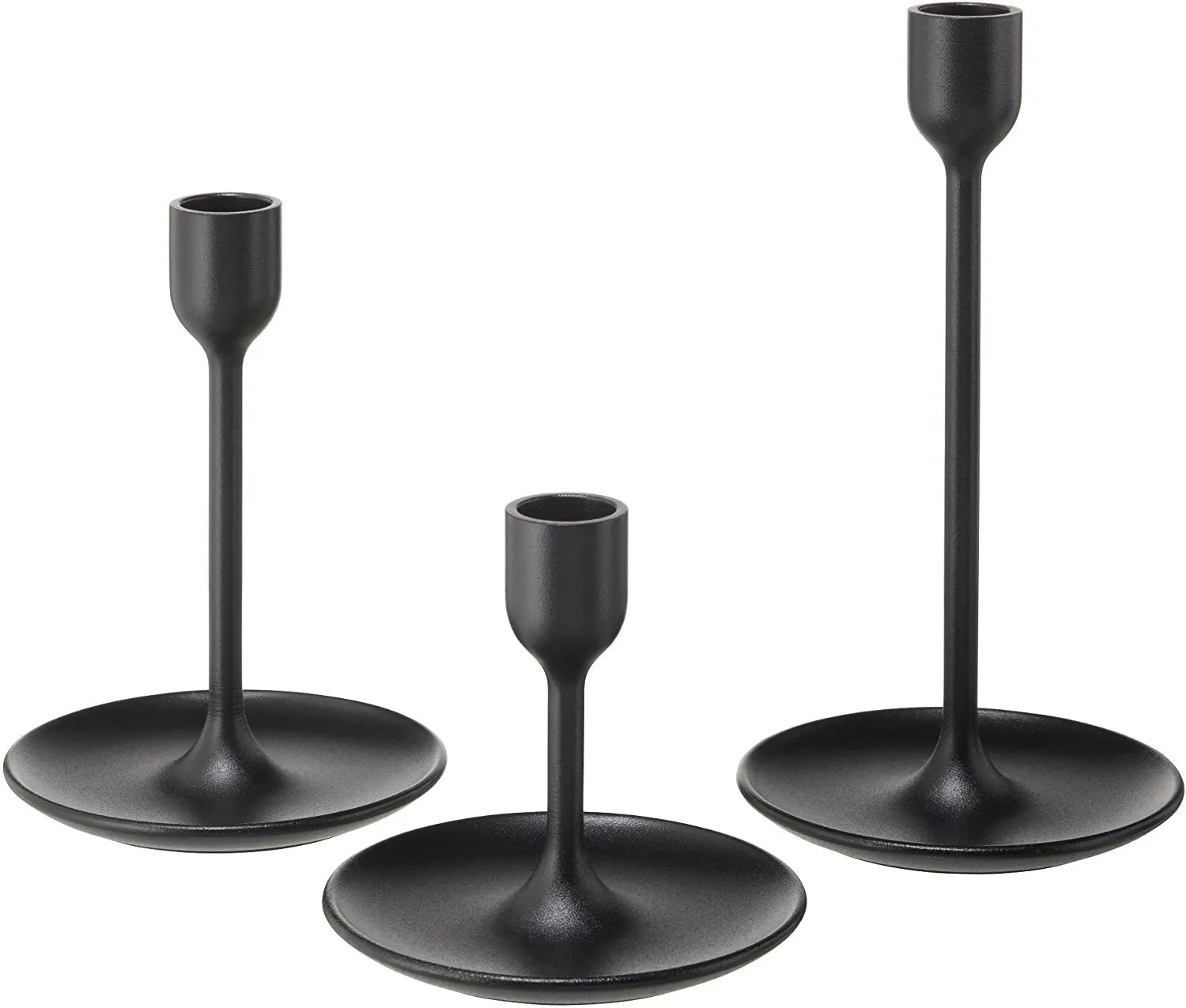 Black Tapered Candle Holder