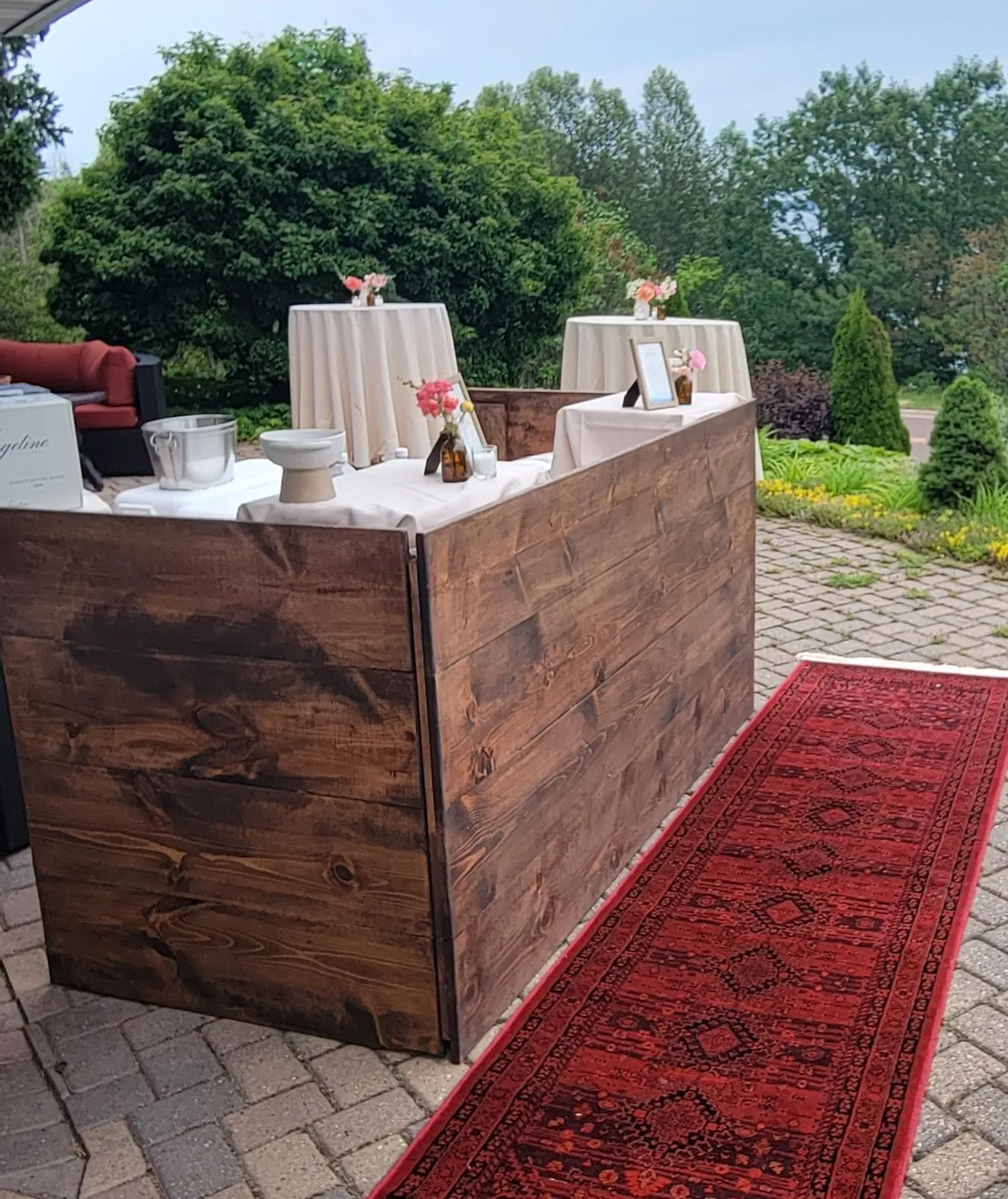 Folding Wood Bar Front