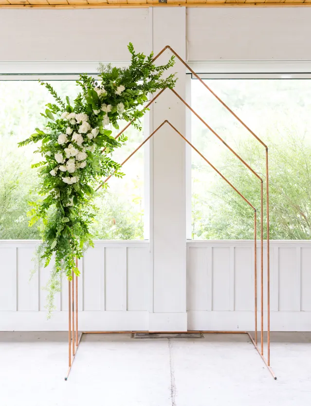 Copper Geometric Arch
