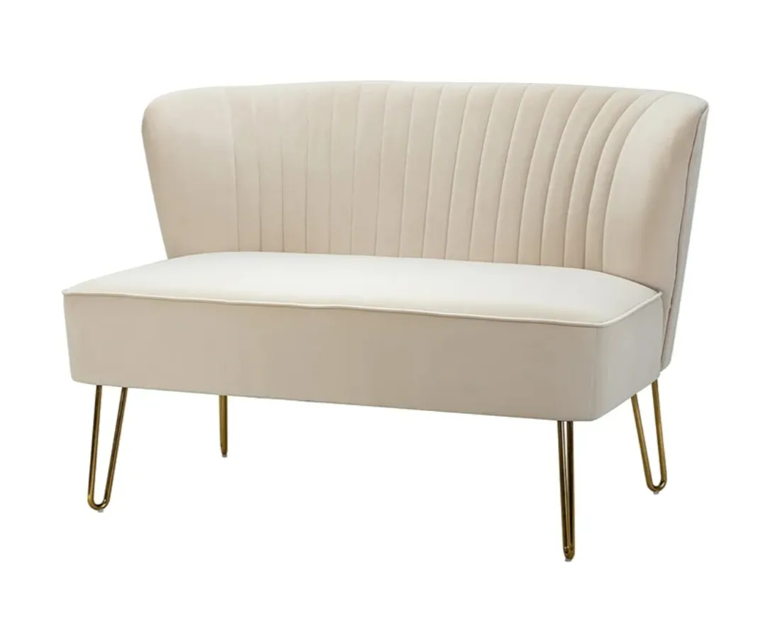 Velvet Tan Loveseat