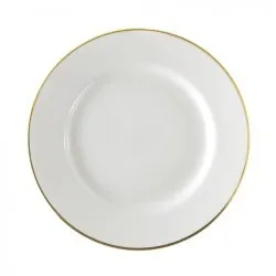 Gold Rimmed Dinner Plate 10.5"
