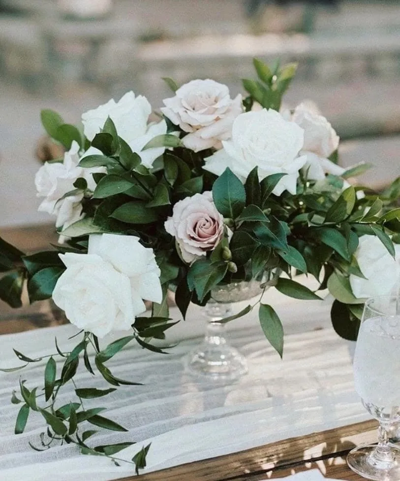 Clear Glass Compote Vase