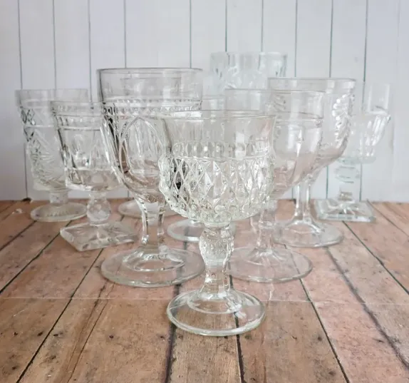 Clear Glass Goblets