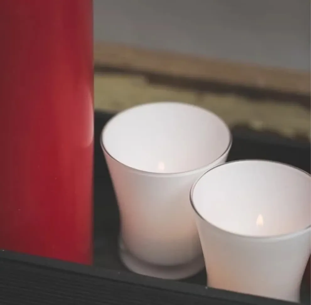Milky White Candle Holders