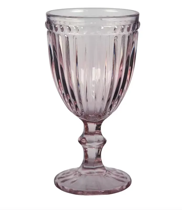 Light Pink Glass Goblets