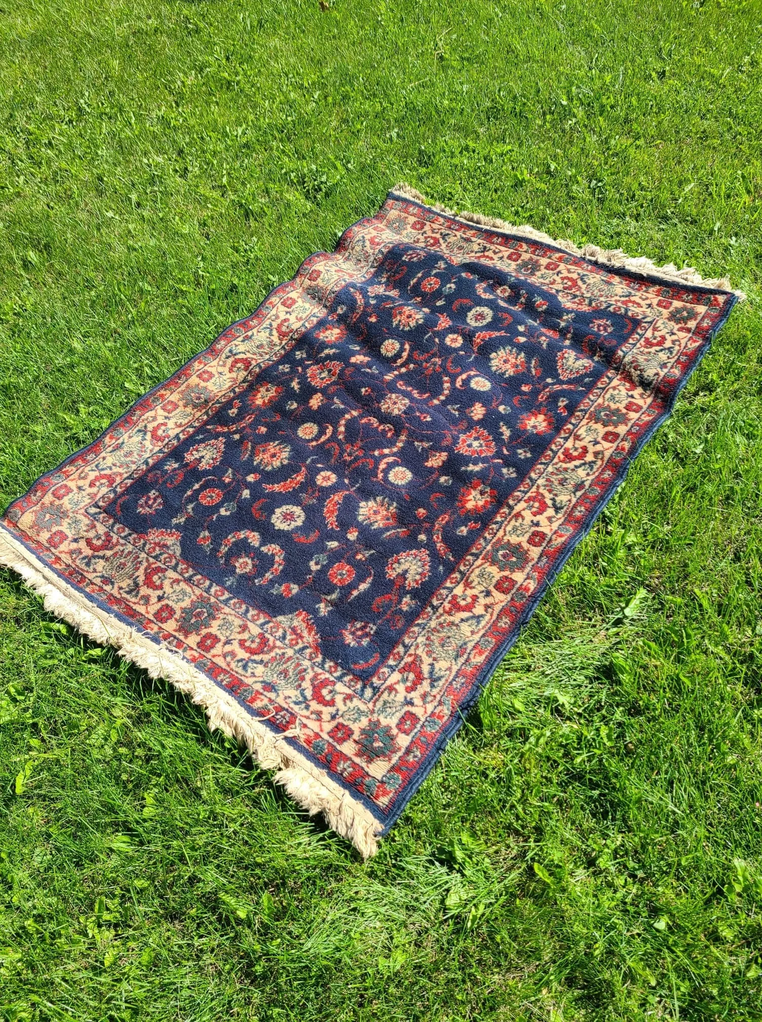 Blue Floral Rug