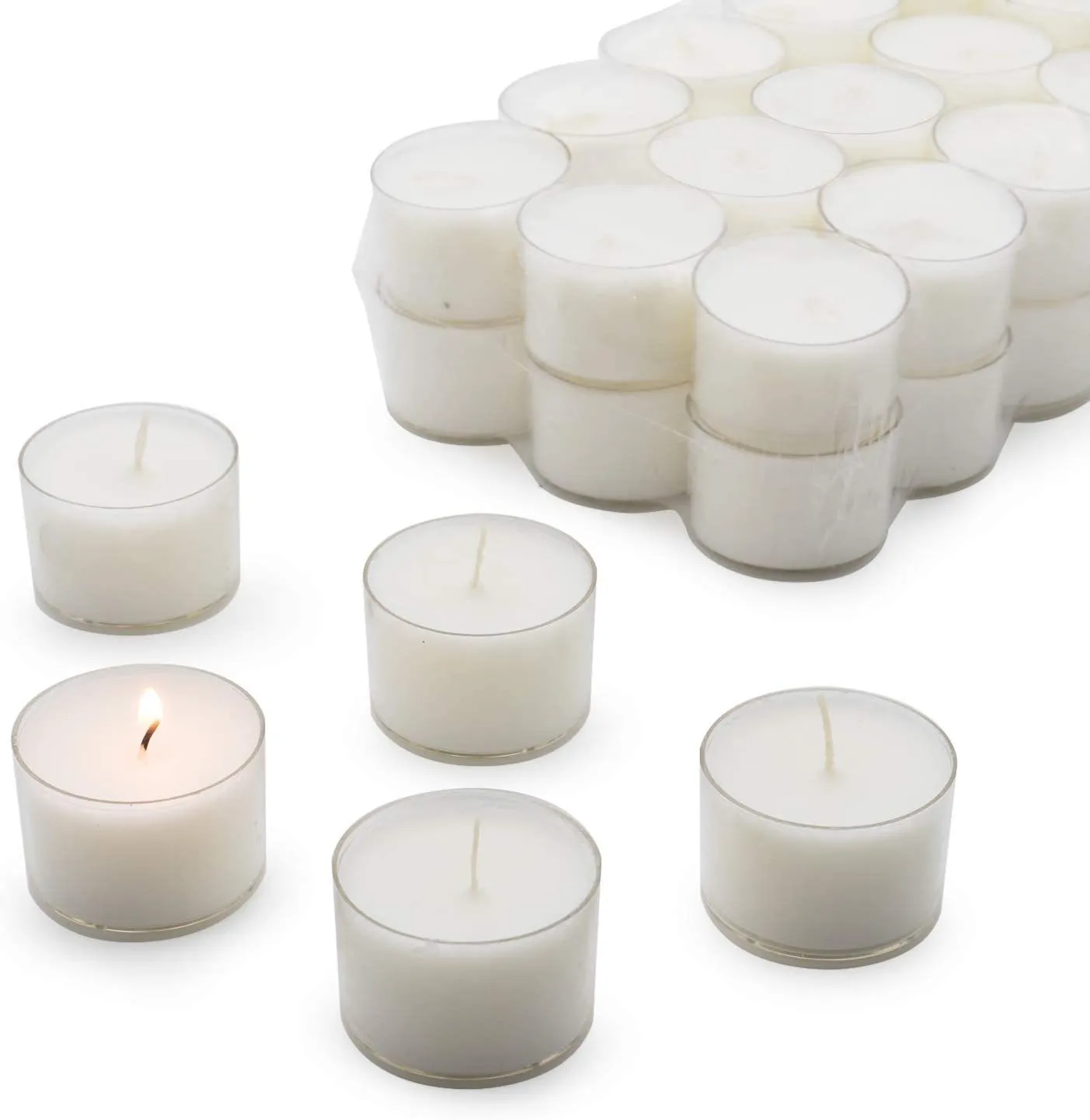 Tealight Candles - Clear Cup