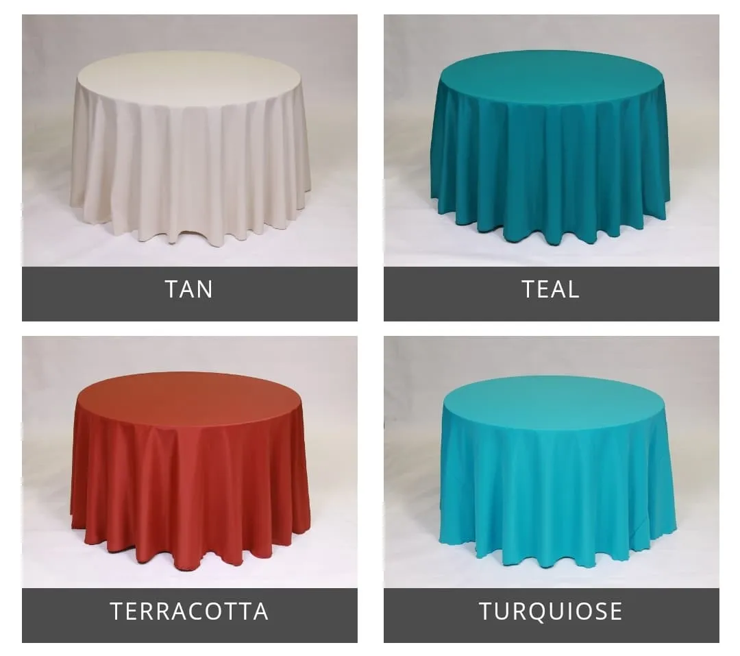 Request Other Sized Polyester Tablecloth (Choice of Color)