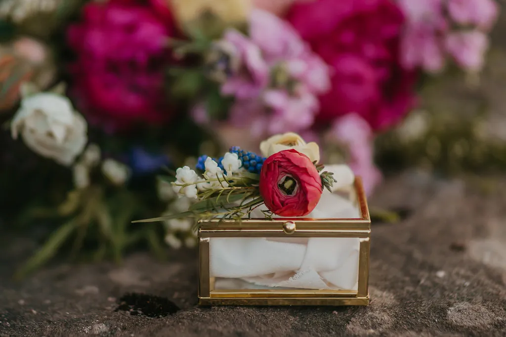 Gold Glass Boxes - 3" x 1.5" x 2.25"