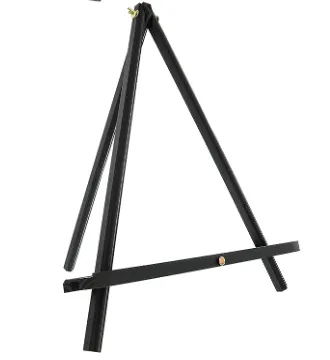 Small Tabletop Black Wood Easel