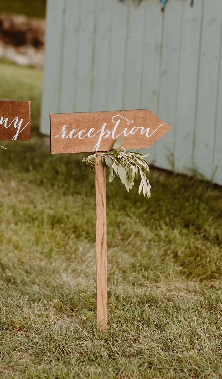 Directional Sign - Reception