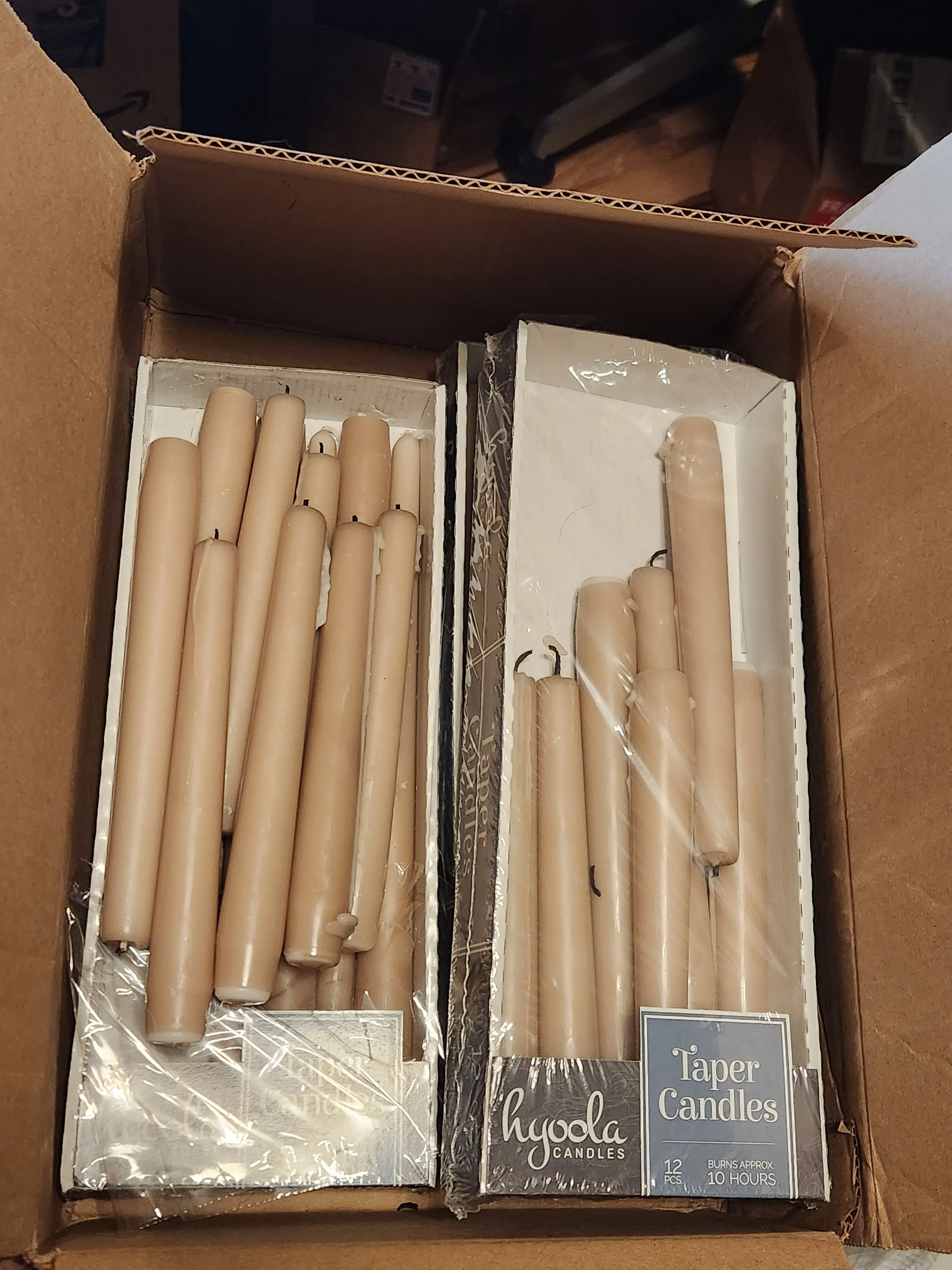 Beige USED Candlesticks SET of 32