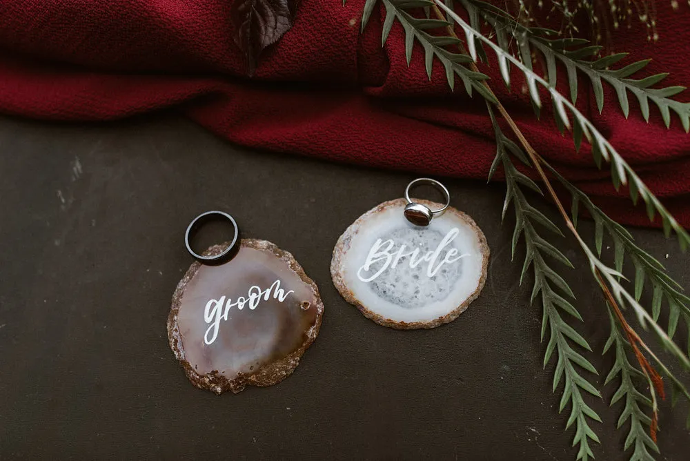 Agate "Bride" + "Groom"