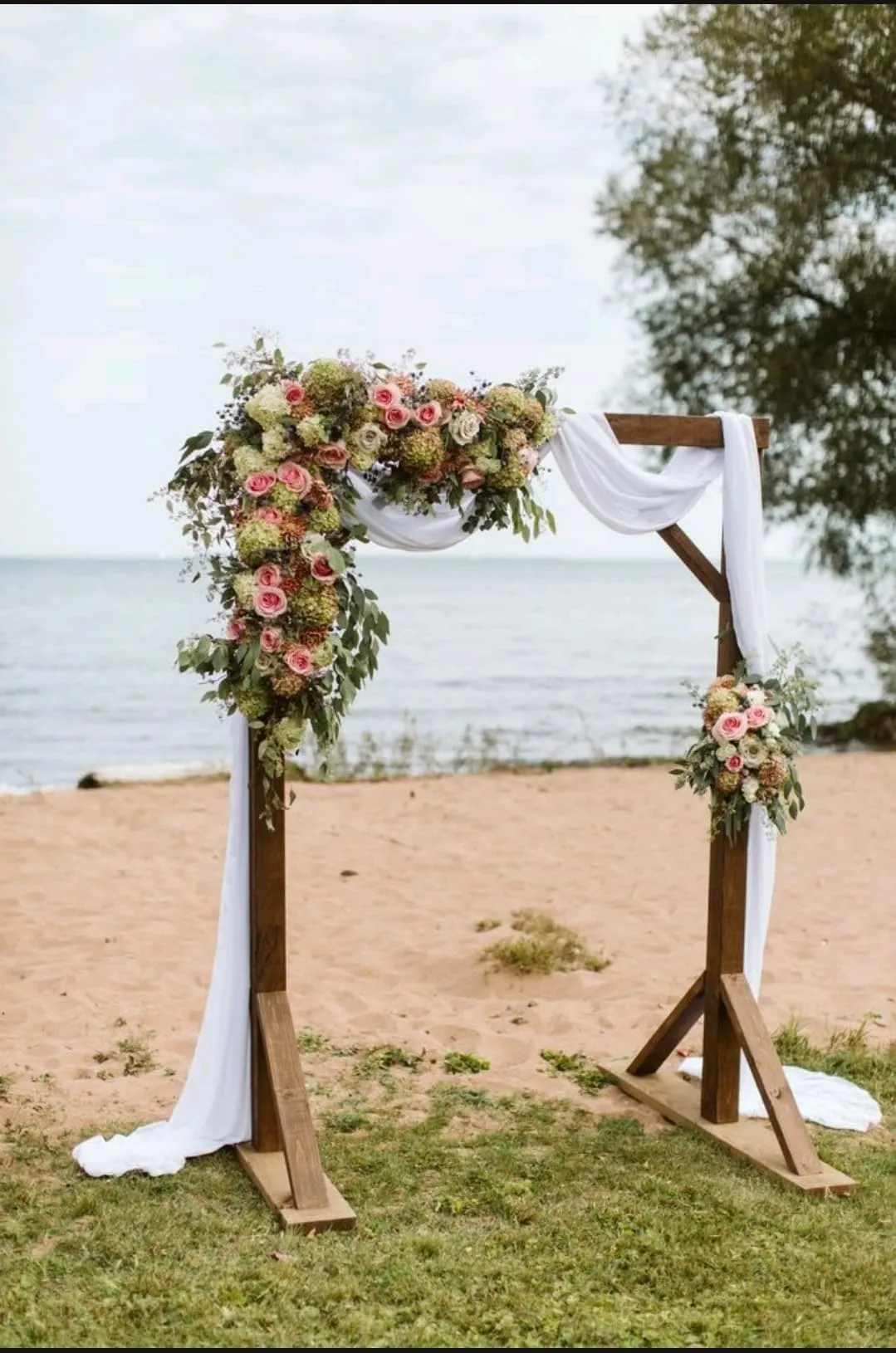 White Chiffon Runner OR arch drapery - 30' x 50"