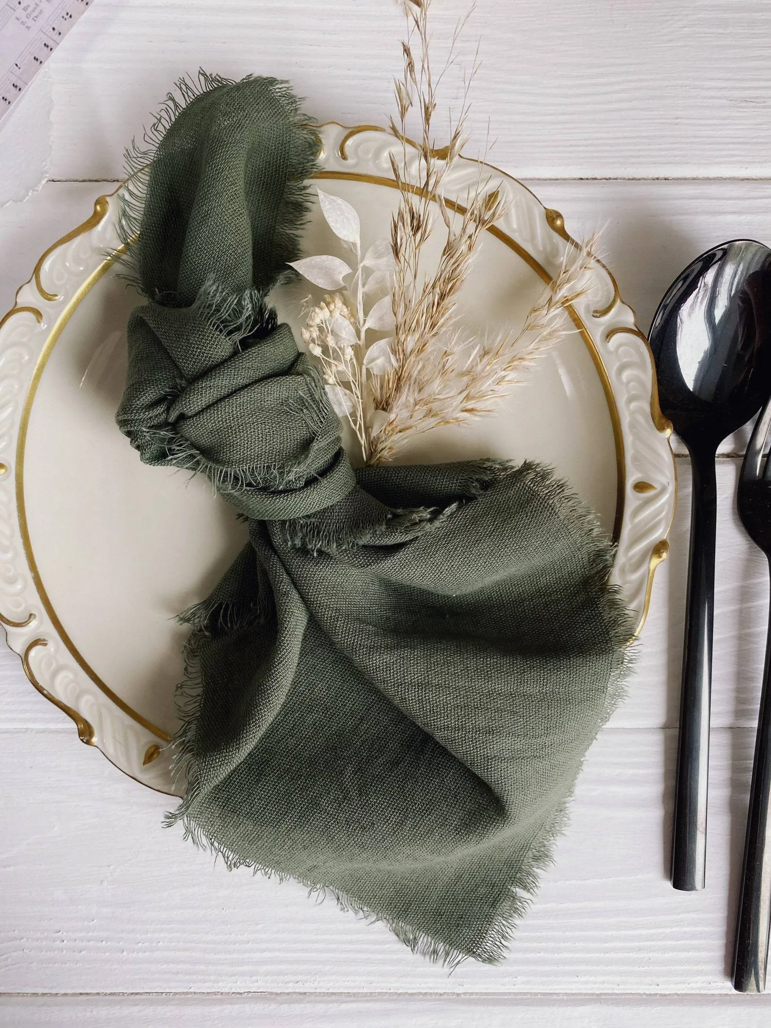 Sage Green Gauze Napkins