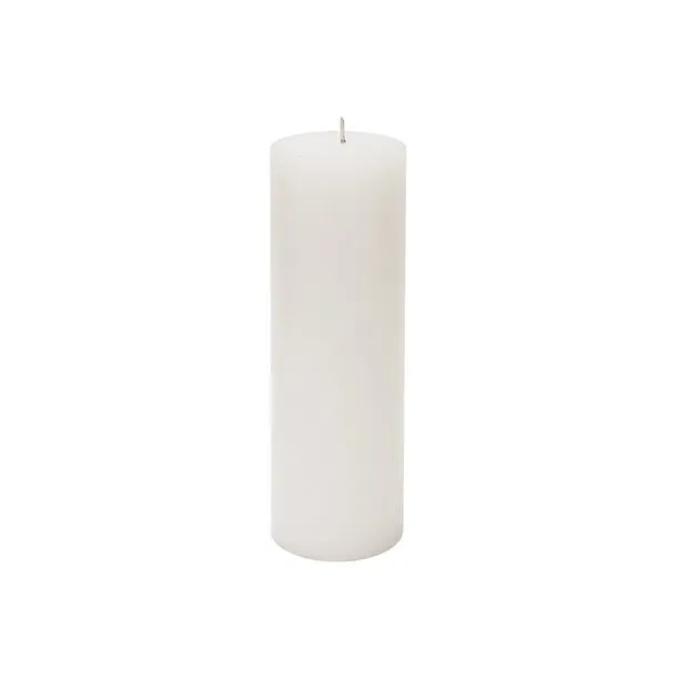 2" x 6" Slim White Pillar Candle
