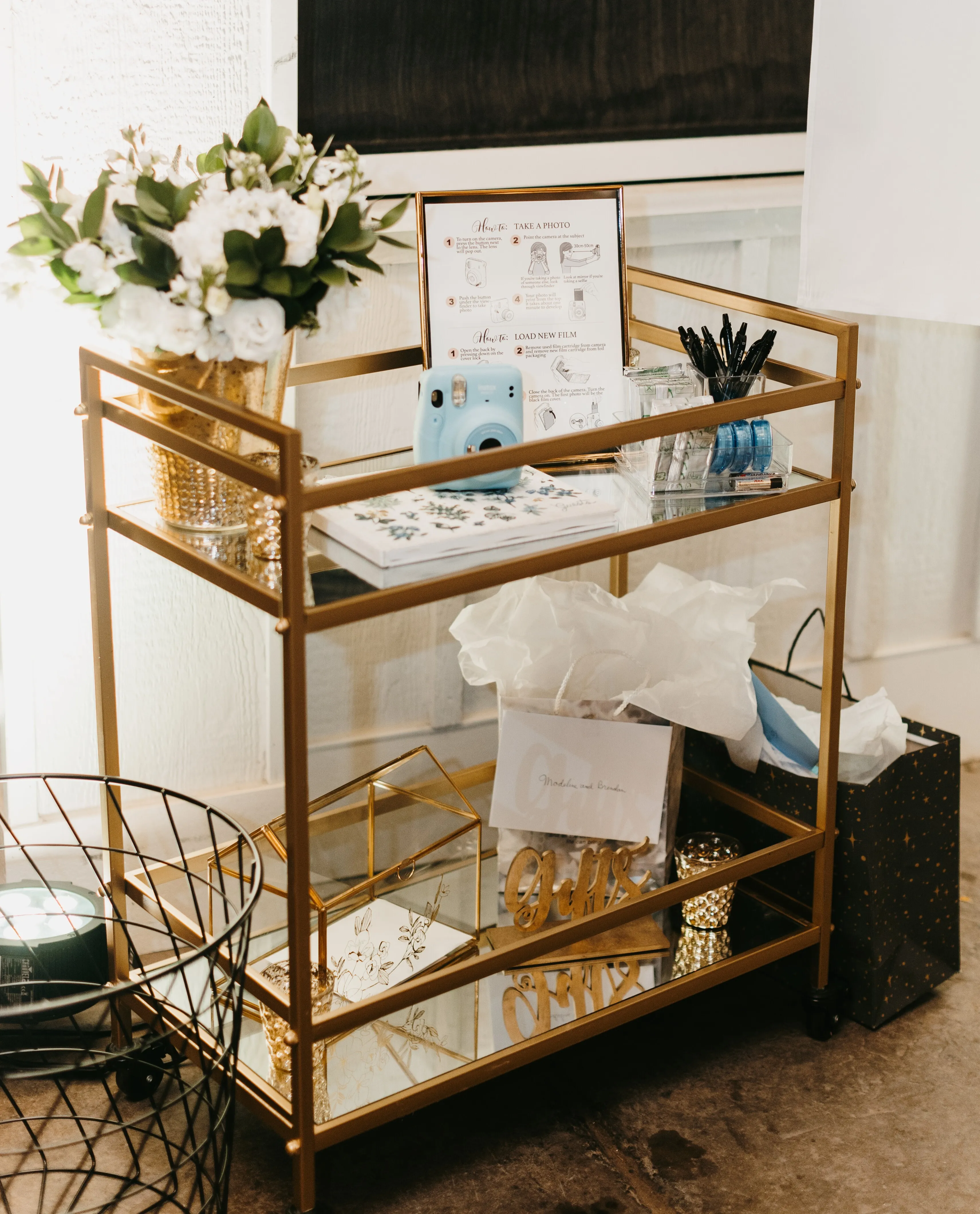 Gold Bar Cart