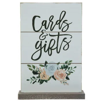 "Cards & Gifts" Floral Sign