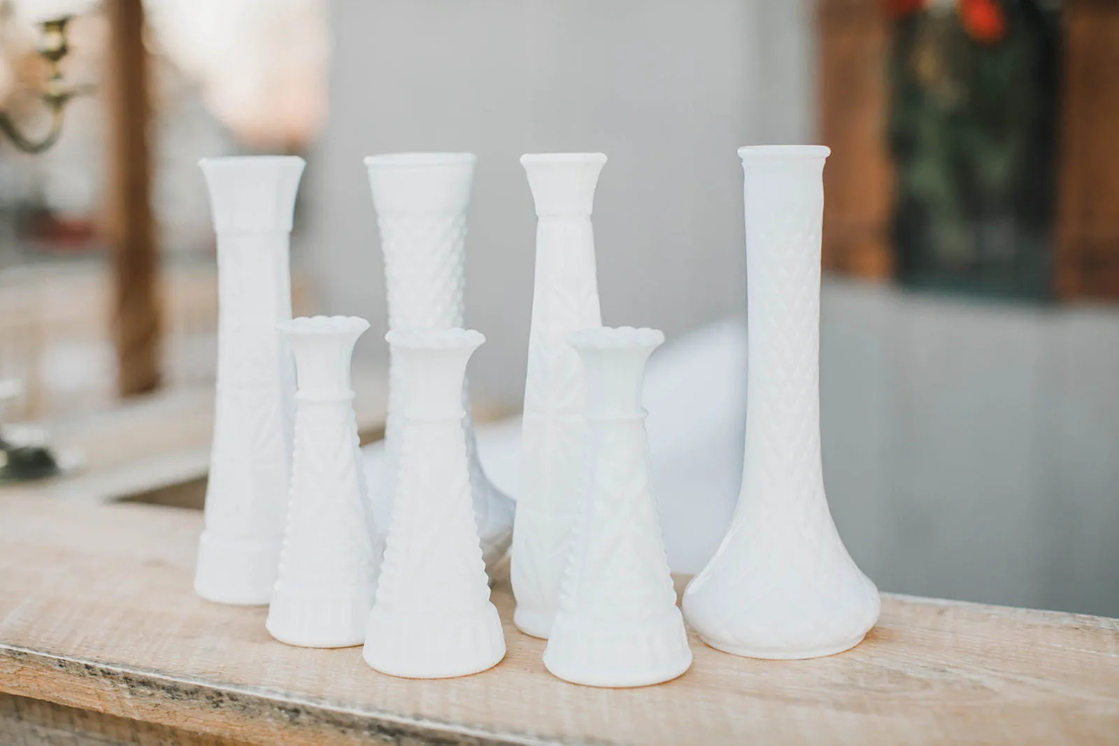 Milk Glass Vases