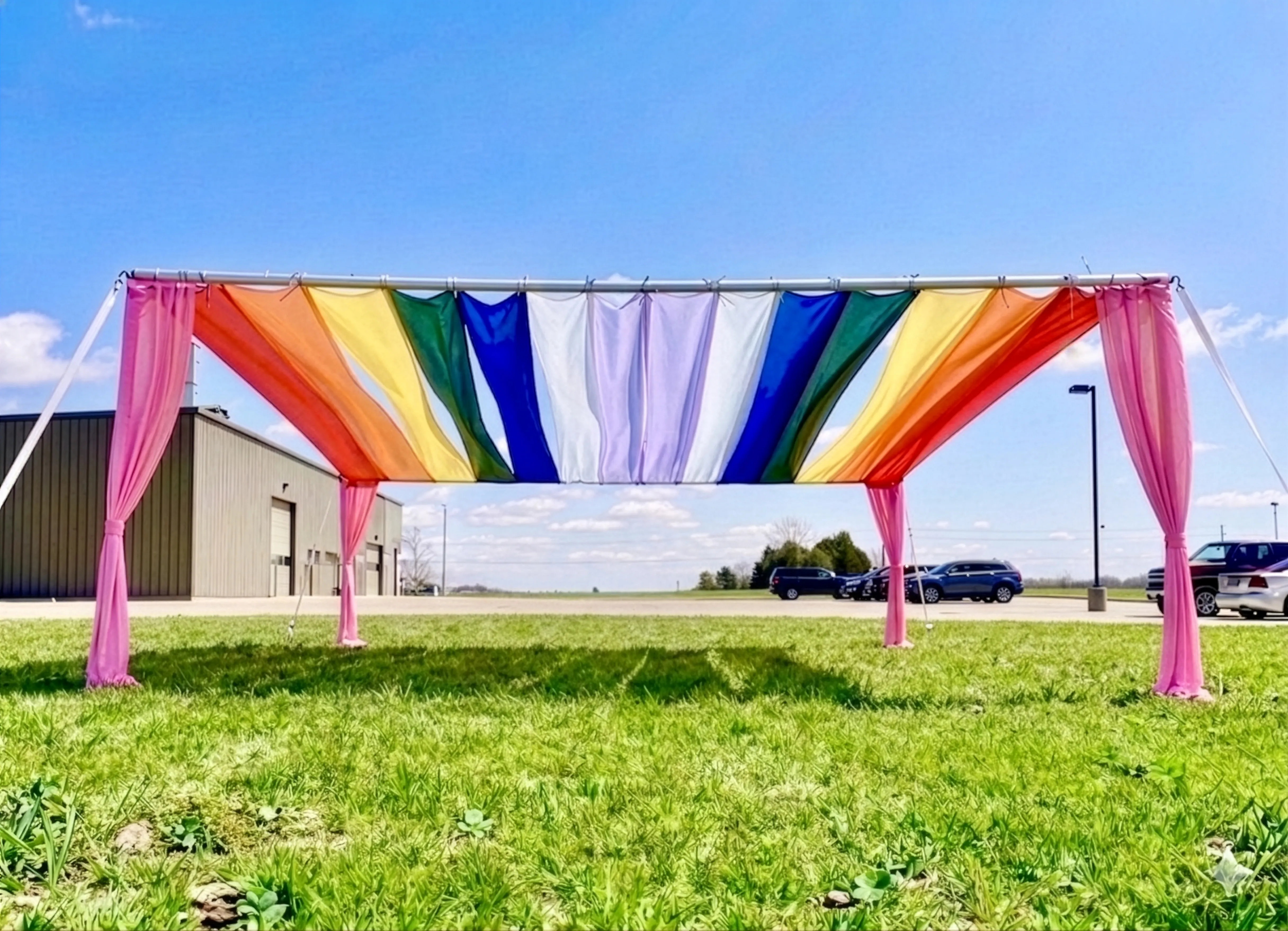 20' x 20' Rainbow Drape Tent