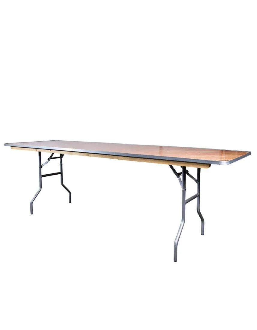 Rectangle Wooden Folding Table 96" x 30"
