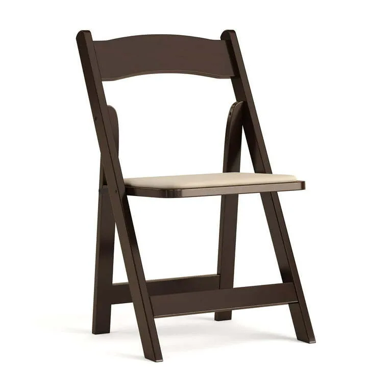 Tan Padded Resin Chairs