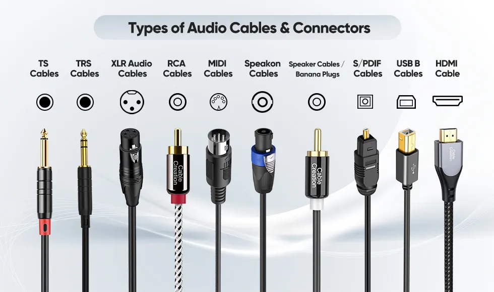Audio Cables - DI Boxes - Converters - Adapters