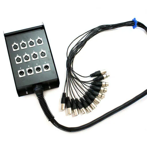 8x XLR Output Multicore Stage Box (10m)