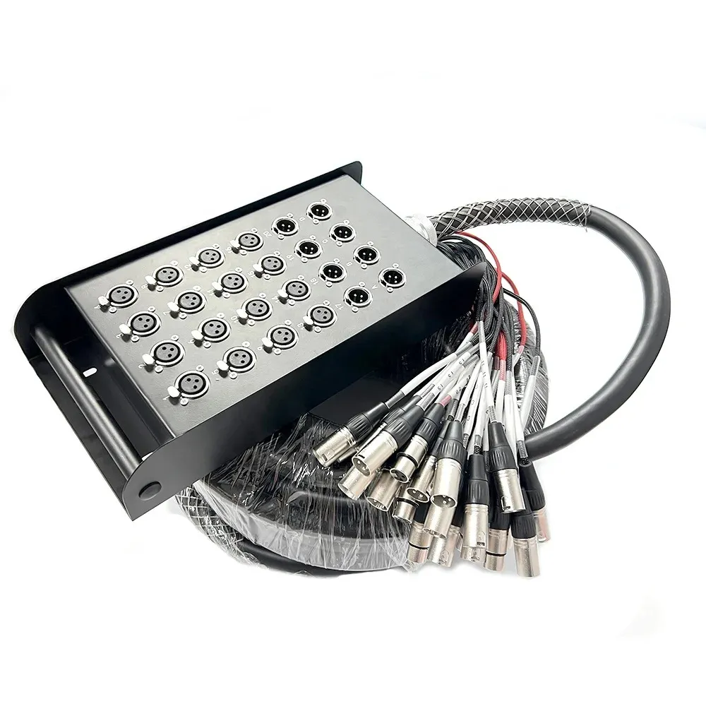 24 XLR input 8 XLR Output Multicore Stagebox (20m)