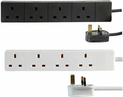 13a Plug to 13a Sockets (Various Lengths/Sockets)
