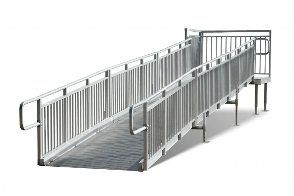 6m stage Ramp with Handrails