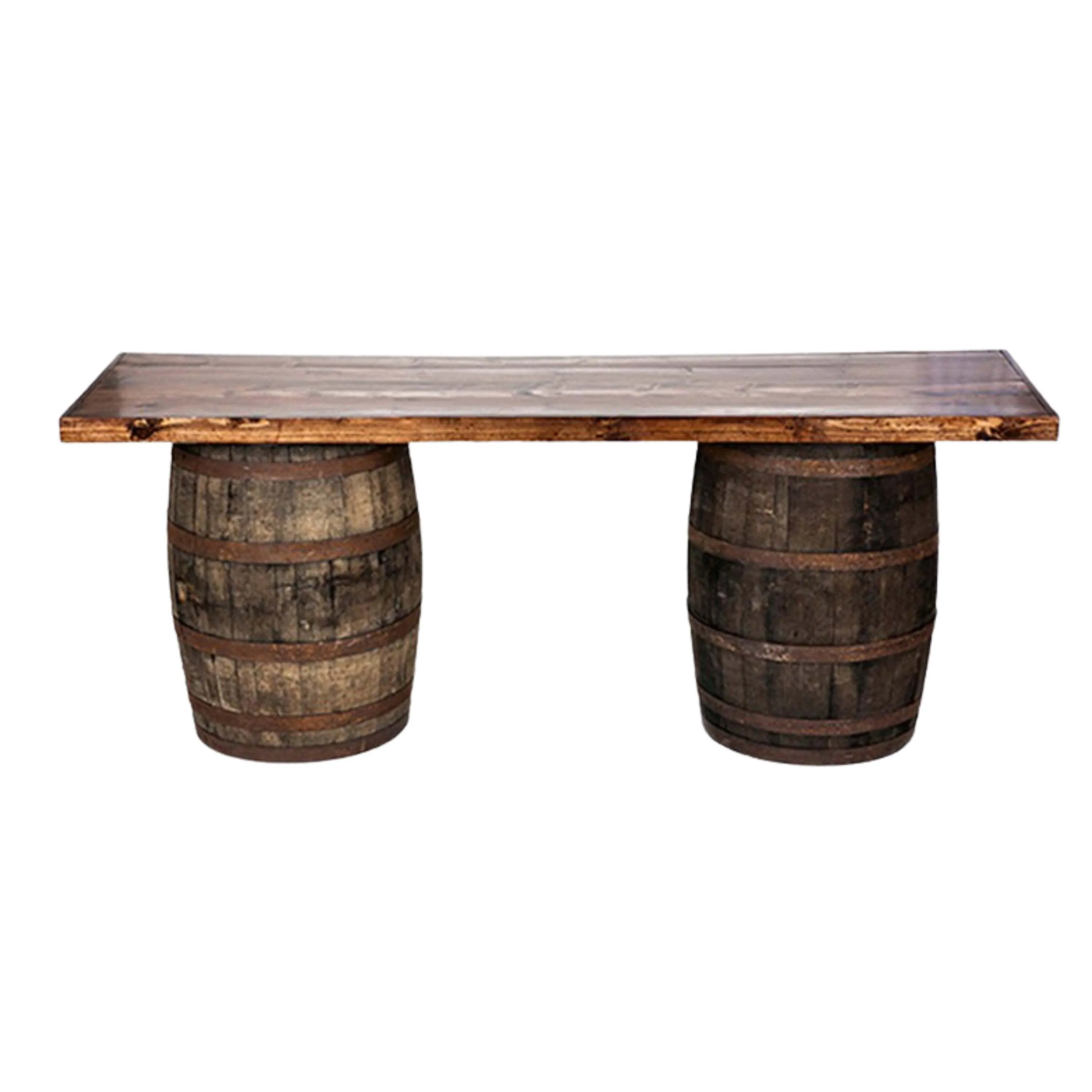 Rustic Wine/Whiskey Barrel Bar