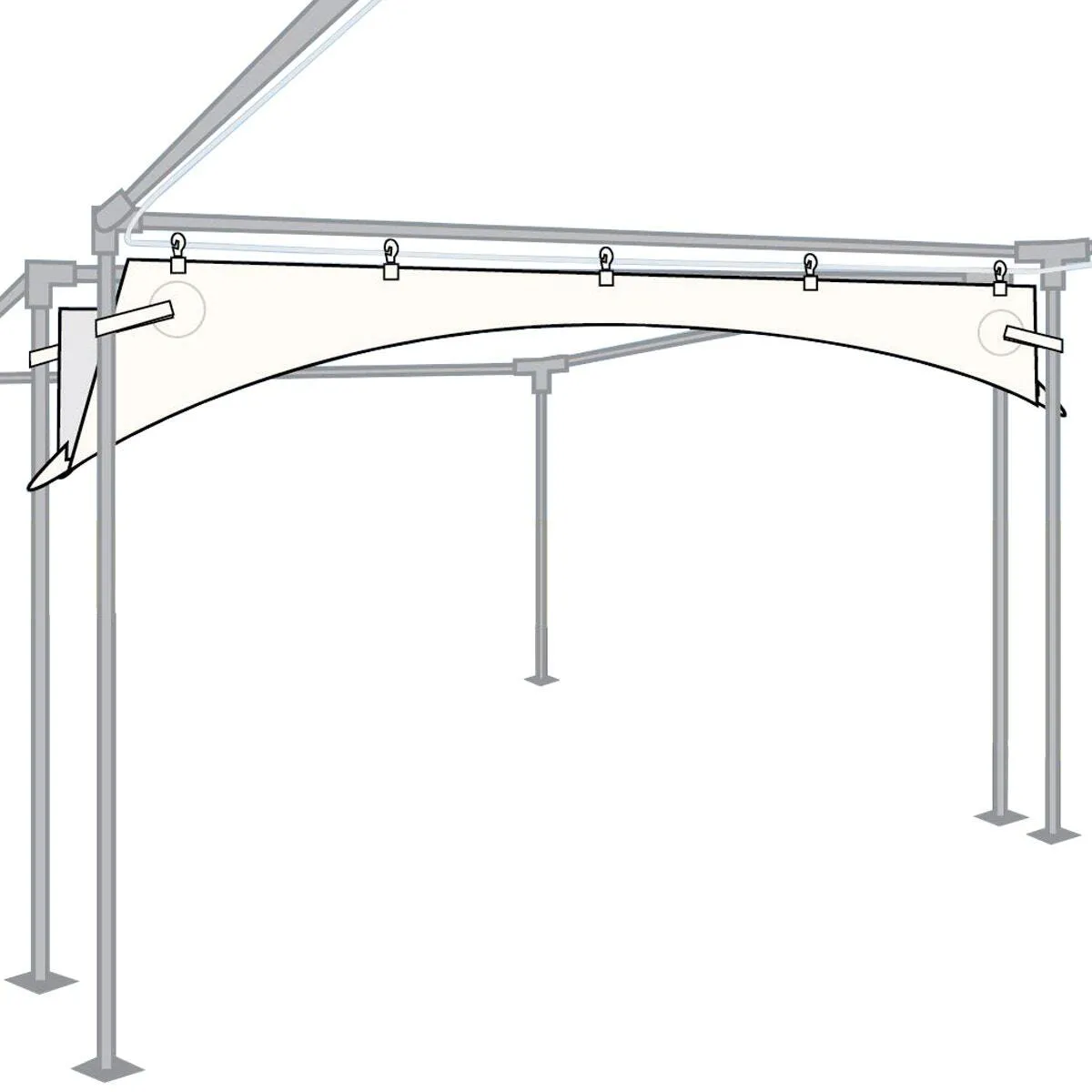 20ft Tent Rain Gutter